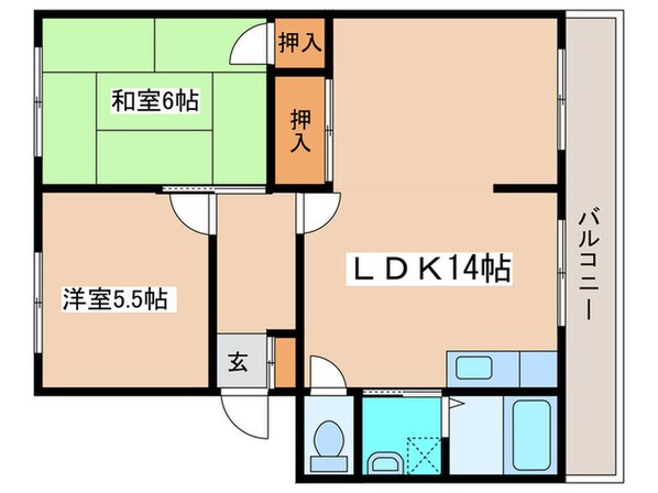 第２粕谷マンションの物件間取画像